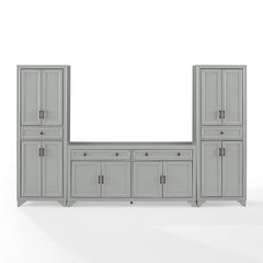 Crosley Tara 3pc Sideboard And Pantry Set - KF33012 - The Home Selection