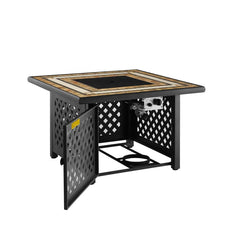 Crosley Tucson 40.25 Inch Fire Table Brown - CO9011-BR - The Home Selection