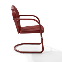 Crosley Tulip 24.50 Inch 2pc Outdoor Metal Armchair Set - CO1029 - The Home Selection