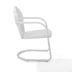 Crosley Tulip 24.50 Inch 2pc Outdoor Metal Armchair Set - CO1029 - The Home Selection
