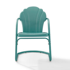 Crosley Tulip 24.50 Inch 2pc Outdoor Metal Armchair Set - CO1029 - The Home Selection