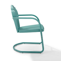 Crosley Tulip 24.50 Inch 2pc Outdoor Metal Armchair Set - CO1029 - The Home Selection