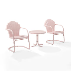 Crosley Tulip 3pc Outdoor Metal Armchair Set - KO10011 - The Home Selection
