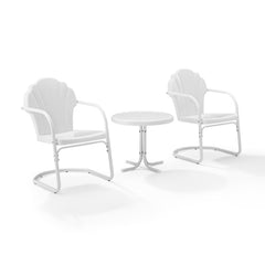 Crosley Tulip 3pc Outdoor Metal Armchair Set - KO10011 - The Home Selection