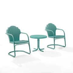Crosley Tulip 3pc Outdoor Metal Armchair Set - KO10011 - The Home Selection