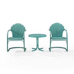 Crosley Tulip 3pc Outdoor Metal Armchair Set - KO10011 - The Home Selection