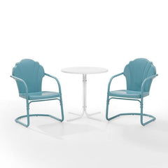 Crosley Tulip 3pc Outdoor Metal Bistro Set - KO10010 - The Home Selection