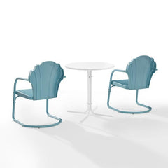 Crosley Tulip 3pc Outdoor Metal Bistro Set - KO10010 - The Home Selection