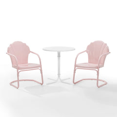 Crosley Tulip 3pc Outdoor Metal Bistro Set - KO10010 - The Home Selection