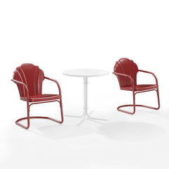 Crosley Tulip 3pc Outdoor Metal Bistro Set - KO10010 - The Home Selection