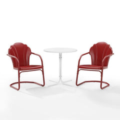 Crosley Tulip 3pc Outdoor Metal Bistro Set - KO10010 - The Home Selection