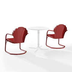 Crosley Tulip 3pc Outdoor Metal Bistro Set - KO10010 - The Home Selection