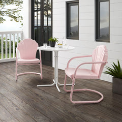 Crosley Tulip 3pc Outdoor Metal Bistro Set - KO10010 - The Home Selection