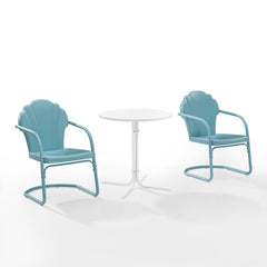 Crosley Tulip 3pc Outdoor Metal Bistro Set - KO10010 - The Home Selection