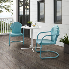 Crosley Tulip 3pc Outdoor Metal Bistro Set - KO10010 - The Home Selection