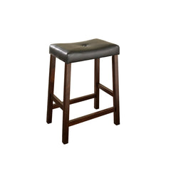 Crosley Upholstered Saddle Seat 2pc Counter Stool Set - CF500224 - The Home Selection