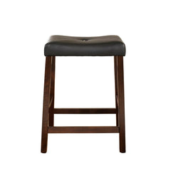 Crosley Upholstered Saddle Seat 2pc Counter Stool Set - CF500224 - The Home Selection