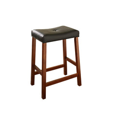 Crosley Upholstered Saddle Seat 2pc Counter Stool Set - CF500224 - The Home Selection