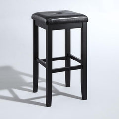 Crosley Upholstered Square Seat 2pc Bar Stool Set- CF500529 - The Home Selection
