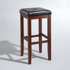 Crosley Upholstered Square Seat 2pc Bar Stool Set- CF500529 - The Home Selection