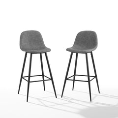 Crosley Weston 19 Inch 2pc Bar Stool Set - CF501629 - The Home Selection