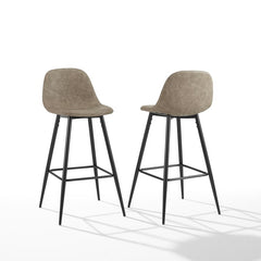 Crosley Weston 19 Inch 2pc Bar Stool Set - CF501629 - The Home Selection