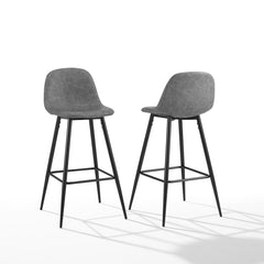 Crosley Weston 19 Inch 2pc Bar Stool Set - CF501629 - The Home Selection
