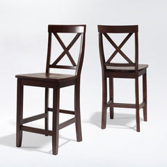 Crosley X-Back 18.25 Inch 2pc Counter Stool Set - CF500424 - The Home Selection