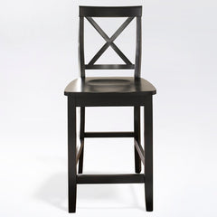 Crosley X-Back 18.25 Inch 2pc Counter Stool Set - CF500424 - The Home Selection