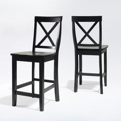 Crosley X-Back 18.25 Inch 2pc Counter Stool Set - CF500424 - The Home Selection