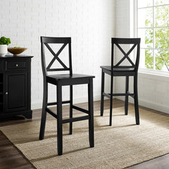 Crosley X-Back 2pc Bar Stool Set - CF500430 - The Home Selection
