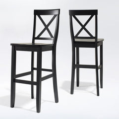 Crosley X-Back 2pc Bar Stool Set - CF500430 - The Home Selection