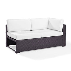 Discontinued Crosley Biscayne 62.25 Inch Outdoor Wicker Sectional Loveseat - KO70129BR - The Home Selection