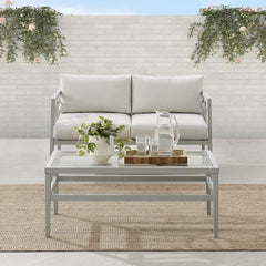 Dropping Crosley Ashford 2pc Outdoor Metal Conversation Set - CO7350GY-CR - The Home Selection