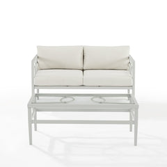 Dropping Crosley Ashford 2pc Outdoor Metal Conversation Set - CO7350GY-CR - The Home Selection