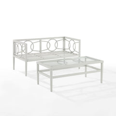 Dropping Crosley Ashford 2pc Outdoor Metal Conversation Set - CO7350GY-CR - The Home Selection