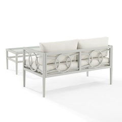 Dropping Crosley Ashford 2pc Outdoor Metal Conversation Set - CO7350GY-CR - The Home Selection
