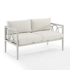 Dropping Crosley Ashford 2pc Outdoor Metal Conversation Set - CO7350GY-CR - The Home Selection