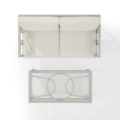 Dropping Crosley Ashford 2pc Outdoor Metal Conversation Set - CO7350GY-CR - The Home Selection