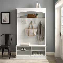 Dropping Crosley Bartlett Hall Tree - CF6037-WH - The Home Selection