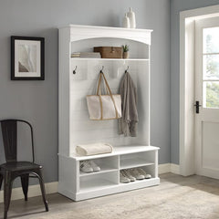 Dropping Crosley Bartlett Hall Tree - CF6037-WH - The Home Selection