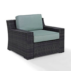 Dropping Crosley Beaufort 37 Inch Outdoor Wicker Armchair Mist - CO7155-BR - The Home Selection