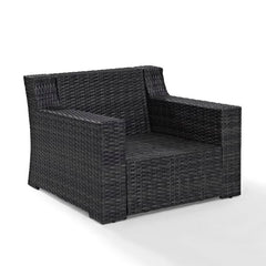 Dropping Crosley Beaufort 37 Inch Outdoor Wicker Armchair Mist - CO7155-BR - The Home Selection