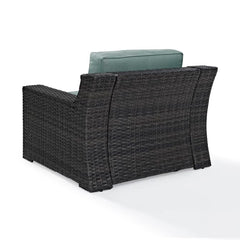 Dropping Crosley Beaufort 37 Inch Outdoor Wicker Armchair Mist - CO7155-BR - The Home Selection