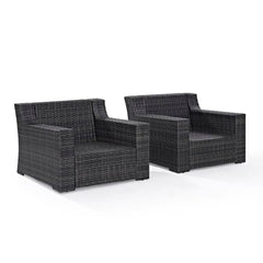 Dropping Crosley Beaufort 83 Inch 2pc Outdoor Wicker Chair Set Mist - KO70100BR - The Home Selection