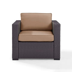Dropping Crosley Biscayne 33.50 Inch Outdoor Wicker Armchair - KO70130BR - The Home Selection