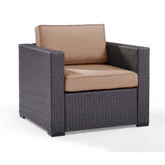 Dropping Crosley Biscayne 33.50 Inch Outdoor Wicker Armchair - KO70130BR - The Home Selection