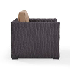 Dropping Crosley Biscayne 33.50 Inch Outdoor Wicker Armchair - KO70130BR - The Home Selection
