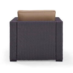 Dropping Crosley Biscayne 33.50 Inch Outdoor Wicker Armchair - KO70130BR - The Home Selection