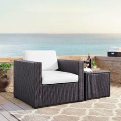 Dropping Crosley Biscayne 33.50 Inch Outdoor Wicker Armchair - KO70130BR - The Home Selection